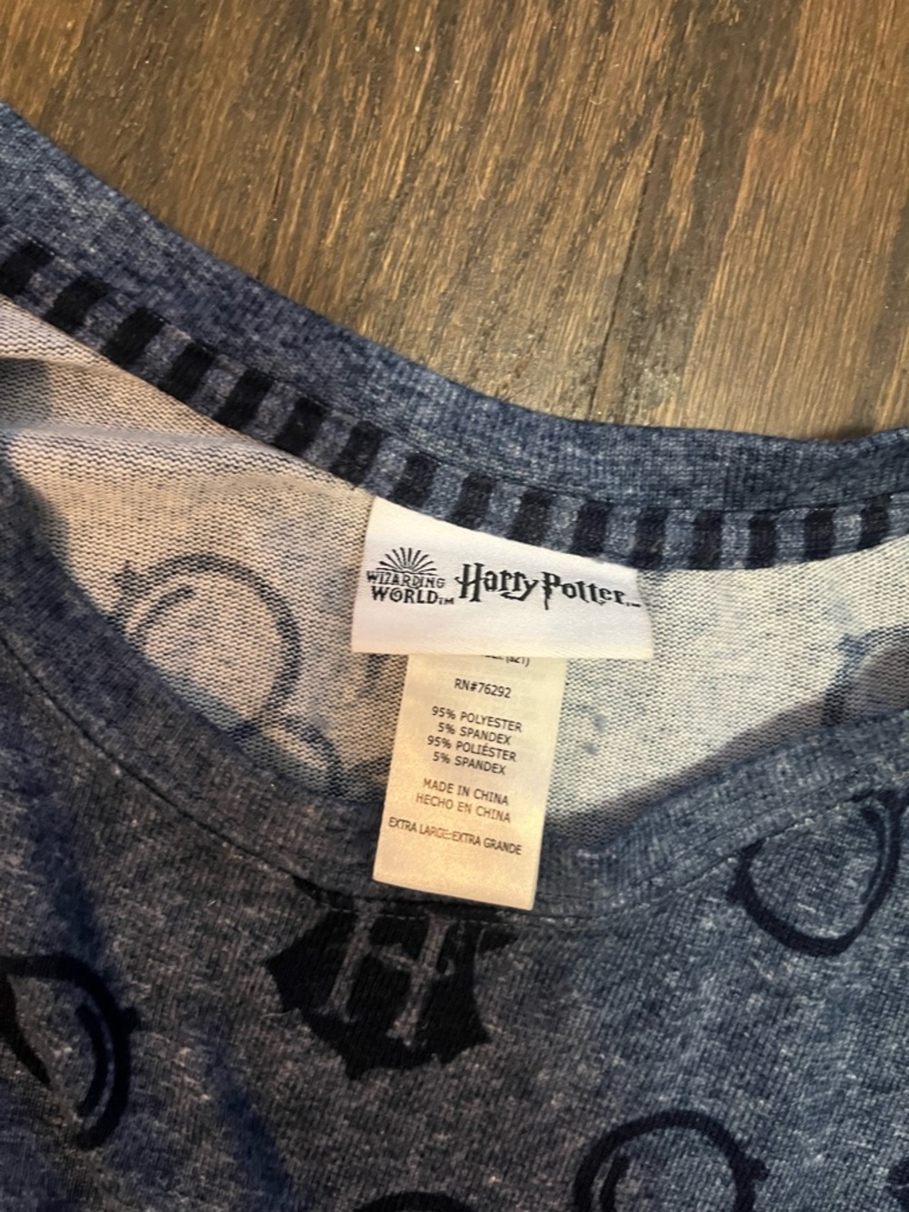Cozy Navy Blue Women’s Pajama Set - Long Sleeve Top & Jogger Pants - Picture 2 of 2